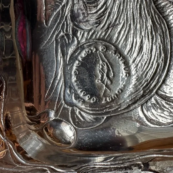 Arthur Court vintage 1990 aluminum tray. Never used! - Picture 2 of 9